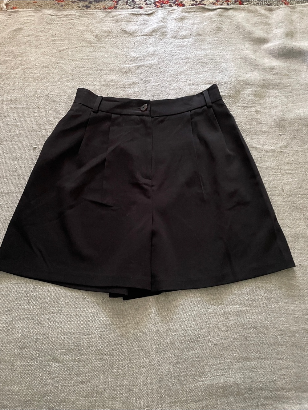 High-Waist Black Women's Tailored Shorts